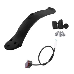 Pack guardabarros corto Xiaomi + luz de freno trasera + Tornillos