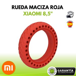 rueda maciza 8,5 roja