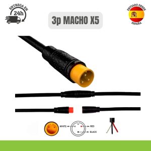 Conector impermeable 8 mm 3 pines