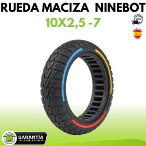 Neumatico macizo antipinchazos Ninebot F20  10X2,5 -7