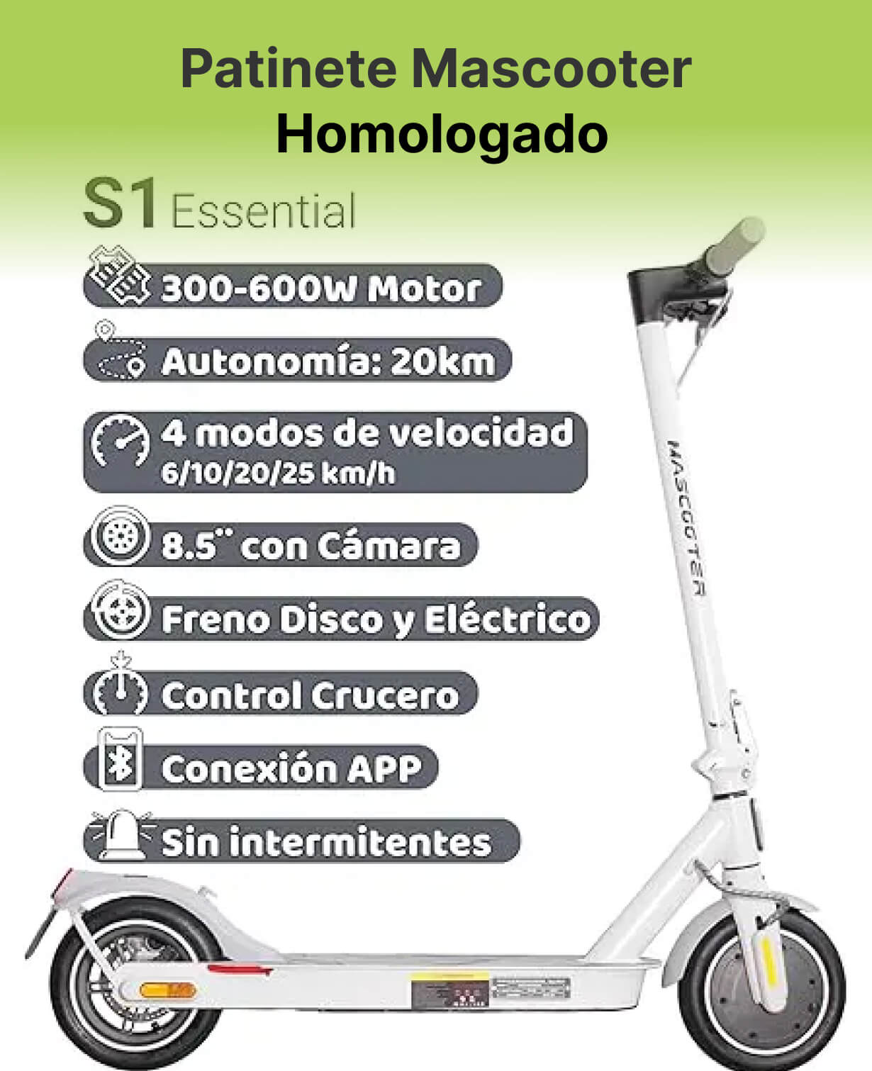 Mascooter S1 Essential Homologado