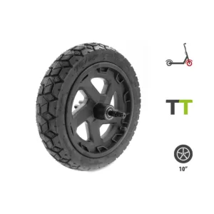 Rueda delantera completa para patinete eléctrico Ninebot Segway ZT3 Pro, con llanta y neumático resistentes