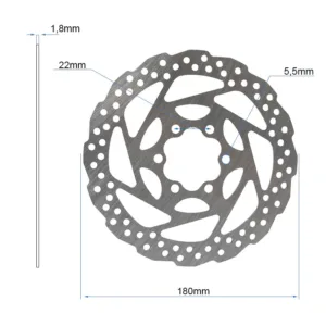 Disco de freno EWD003 de acero inoxidable para patinete eléctrico y bici