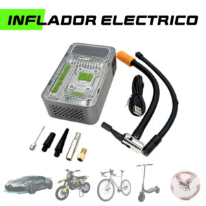 Inflador Hinchador Bomba aire Eléctrico Premium