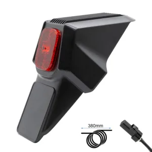Conjunto guardabarros trasero negro  para patinete eléctrico Ninebot ZT3 Pro.