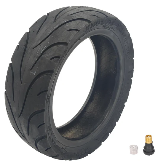 Cubierta 10x2.7-6.5 tubeless con válvula CST para patinete eléctrico Yadea Elite Prime X1. Cubierta 10x2.7-6.5 tubeless con válvula CST para patinete eléctrico Yadea Elite Prime X1.