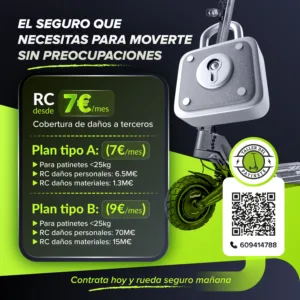 Seguro para Patinete Eléctrico Obligatorio 2026