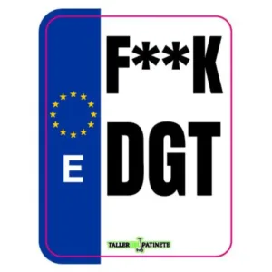 Pegatina F**K DGT para Patinete Eléctrico