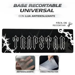 Base recortable universal Trapstar Negro para patinete eléctrico