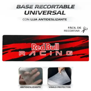 Base recortable universal Racing Rojo Negro para patinete eléctrico