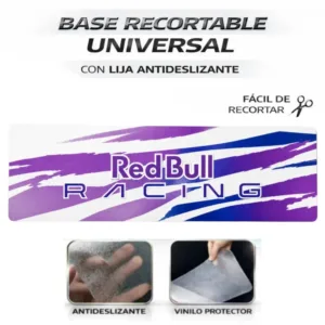 Base recortable universal Racing Azul Morado para patinete eléctrico