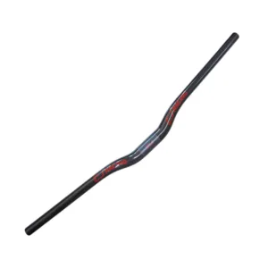 Manillar MTB de fibra de carbono color rojo para patinete eléctrico